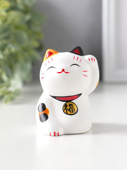 Фигурка керамика «Котик Манэки-нэко пятнистый», 5.3×7.3×6 см