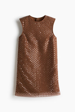 Vestido de malla con lentejuelas