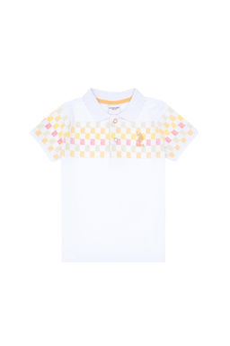 Erkek _ocuk Turuncu Polo Yaka Ti__rt Sepette S_rpriz _ndirim