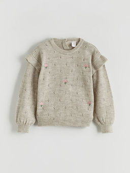 Bisiklet Yaka K?z ?ocuk Kazak