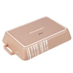 MILLIMI Форма для запек. и сервировки прямоуг. с руч. 31*19*5,5см,1,4л керам, бежева арт. 826-391