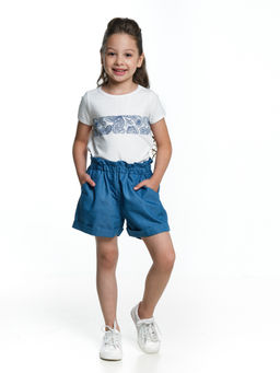 Футболка для девочки	 UD 3927 белый - Mini maxi фото 3