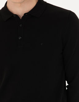 Черный базовый свитер узкого кроя - Cacharel фото 7