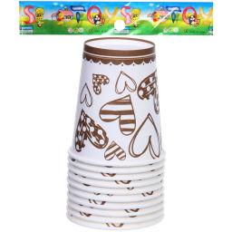 Стакан бумажный 0,2л в наборе 10 шт "Моё чудо"