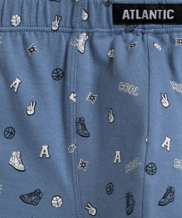 ATLANTIC 3MH-188 Трусы шорты Cool - набор 3 шт. светлый хаки + черный + голубой  фото 4