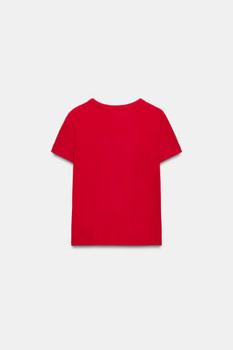 CAMISETA INTERLOCK MANGA CORTA / Rojo vivo