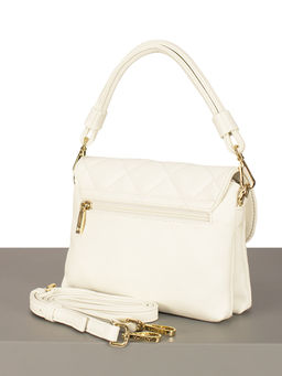 LACCOMA сумка Катрин-Ф826-белый эко кожа хлопок фото 2