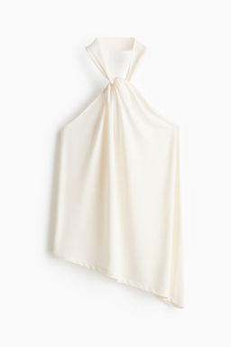 Top halter drapeado
