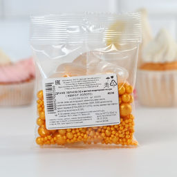 Посыпка кондитерская мягкая: желтая, 50 г. - KONFINETTA фото 5