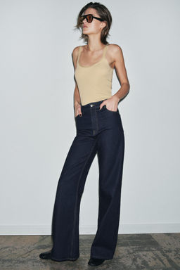 ZW COLLECTION WIDE-LEG HIGH-WAIST JEANS - Zara фото 9