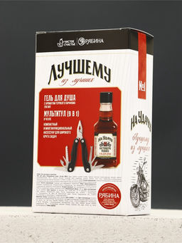 Подарочный набор «На удачу», гель для душа 250 мл и мультитул, Чистое счастье