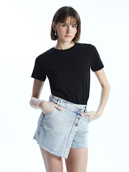 Bisiklet Yaka Kad?n Ti??rt