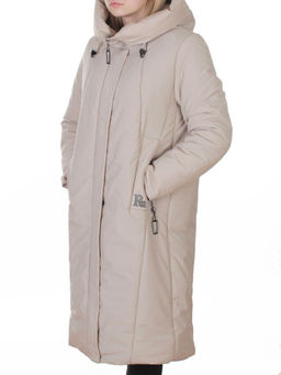 M-9098 BEIGE Пальто зимнее женское (верблюжья шерсть, 120 гр. холлофайбер)