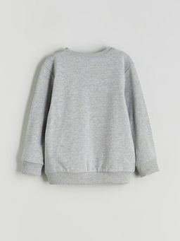 Bisiklet Yaka Basic Erkek ?ocuk Sweatshirt