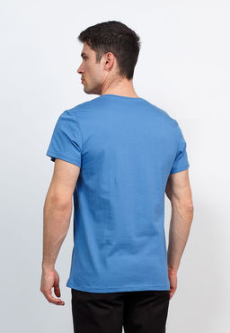 Футболка мужская короткий рукав GREG TS524V (джинс)  фото 6