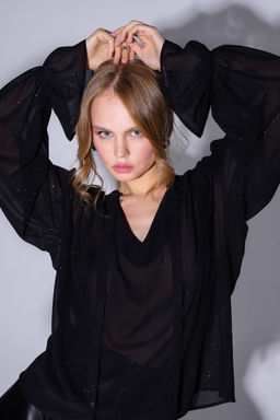 Блуза Pirs 4522 черный  фото 4