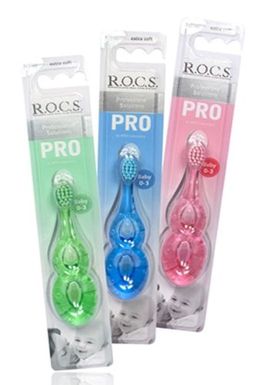 Зубная щетка R.O.C.S. PRO Baby для детей от 0 до 3 лет ROCS/РОКС  фото 4
