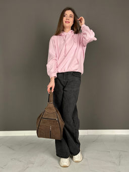 Сумка-рюкзак женская из телячьей кожи