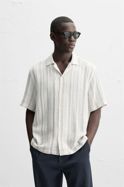 STRIPED TEXTURED SHIRT - Zara фото 10