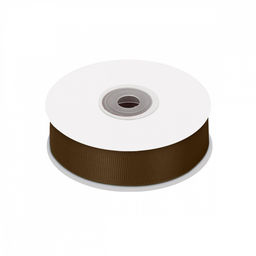 Лента репсовая 25мм цв. 814 коричневый Magic4Hobby 22,8м (1м) картон/пенопласт