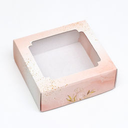 Цена за 5 шт. Коробка самосборная, крышка-дно, с окном,Безмятежность 14,5 х 14,5 х 6 см - Simaland фото 3