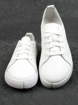 05-PDXL135-1 WHITE Кеды белые (натуральная кожа)