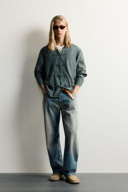 CAMISA FLUIDA ALAMARES / Verde