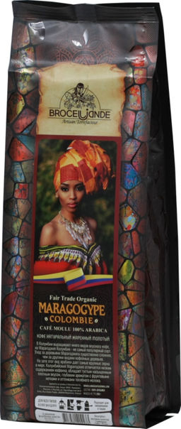 CAFE DE BROCELIANDE. Maragogype Colombie (молотый) 250 гр. ФРАНЦИЯ