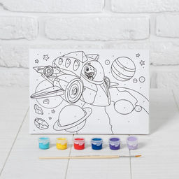 Картина по номерам Космические приключения 2115 см - Школа талантов фото 3