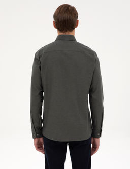 Koyu Haki Regular Fit Uzun Kollu G_mlek - Pierre cardin фото 5