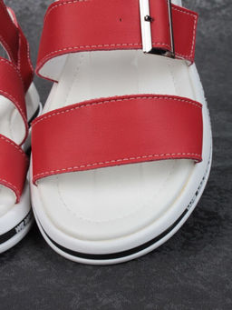 08-FED26-5P RED Босоножки женские (натуральная кожа)