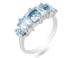 Кольцо из серебра топаз, Джолина