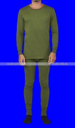 Цена за 1 шт. 1 комплект - Термобелье мужское с начесом Узбекистан цвет ХАКИ