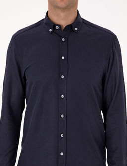 Lacivert Regular Fit Uzun Kollu G_mlek - Pierre cardin фото 6