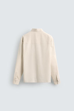 STRIPED COTTON-VISCOSE SHIRT - Zara фото 9