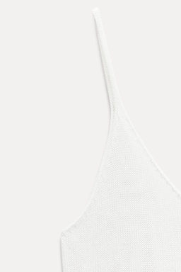 PLAIN STRAPPY KNIT TOP - Zara фото 12