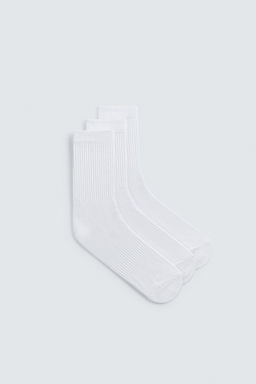 BASIC RIB SOCKS 3-PACK - Zara фото 4