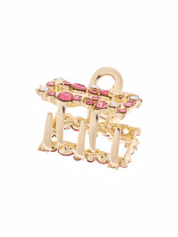 Цена за 6 шт. Крабик для волос «Селена галант», прямой, 3 см, золото