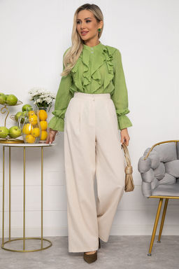 Брюки льняные Мэрлин (бежевые) Б15428-7М