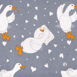 Постельное белье Гусиные лапки с наволочками 50х70 (поплин DE LUXE) Евро/Пододеяльник: 1 шт. - 215*200; Простыня: 1 шт. - 215*240; Наволочка: 2 шт. - 50*70; DE LUXE с наволочками 50х70 - Артпостель фото 3