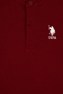 Erkek _ocuk Bordo Bisiklet Yaka Ti__rt Sepette S_rpriz _ndirim - U.s. polo assn фото 3