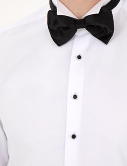 Beyaz Slim Fit Smokin G_mlek