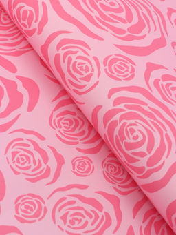 Цена за 20 шт. Пленка для цветов, «Цветы», розовая, 57×57 см