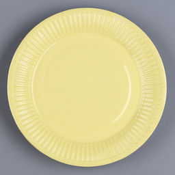 Цена за 10 шт. Тарелка бумажная Банановый, однотонная, 18 см - Страна карнавалия фото 2