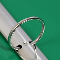 Папка на 4 кольцах А4 Calligrata, 40 мм, 700 мкм, пластик, внутренний карман, карман на корешок, зеленая  фото 5