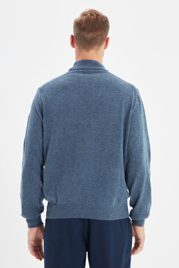 TRENDYOL MAN Bej Slim Fit Yunlu Yar?m Bal?kc? Yaka Basic Triko Kazak TMNAW21KZ1595 - Trendyolmilla фото 22