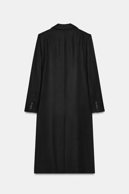 LONG COAT WITH SHOULDER PADS - Zara фото 8