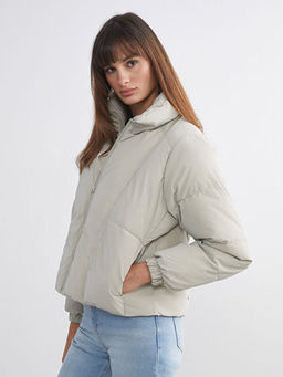 Dik Yaka Oversize Kad?n ?i?me Mont