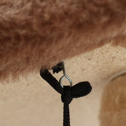 Комплекс для кошек, 77×90×163 см, разборный, с когтеточкой, 8 уровней, бежевый