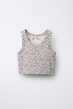 SPORTY ANIMAL PRINT TOP